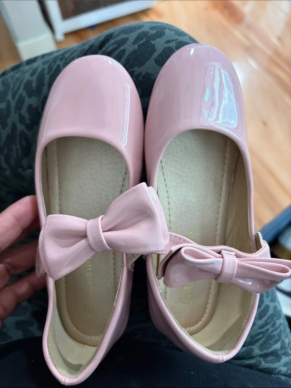 Girls' Pink Patent Bow Mary Jane Dress Shoes